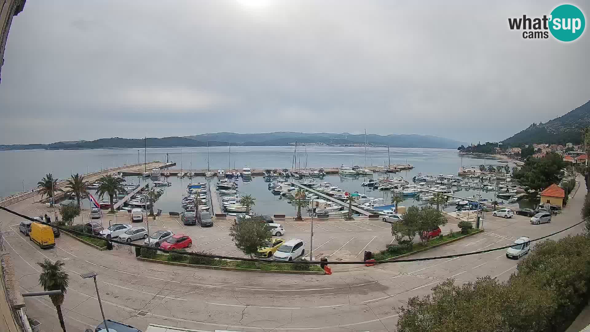Webcam Orebić Riva – Ferry vers Korčula en direct