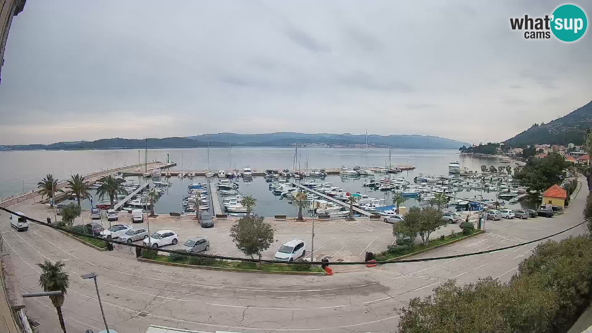 Webcam Orebić Riva – Ferry vers Korčula en direct