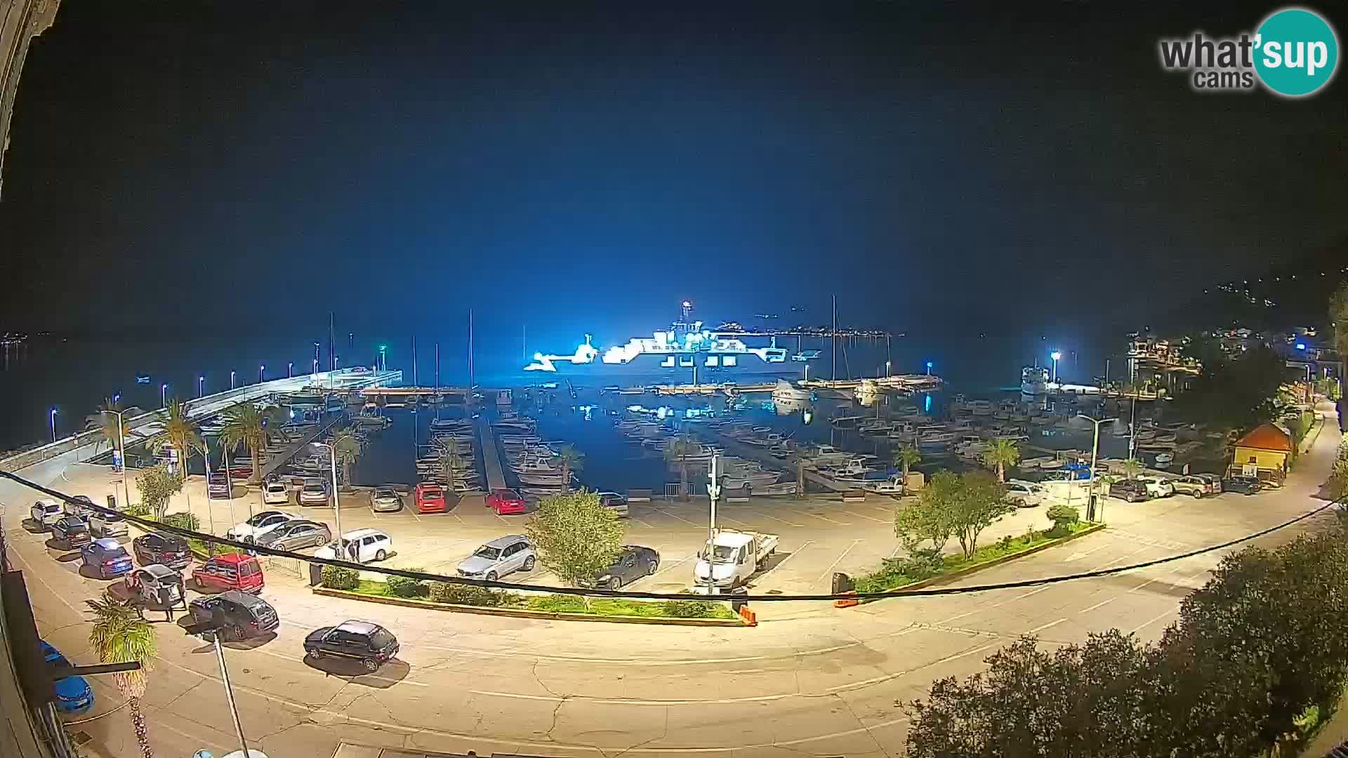 Spletna kamera Orebić Riva – Trajekt za Korčulo v živo