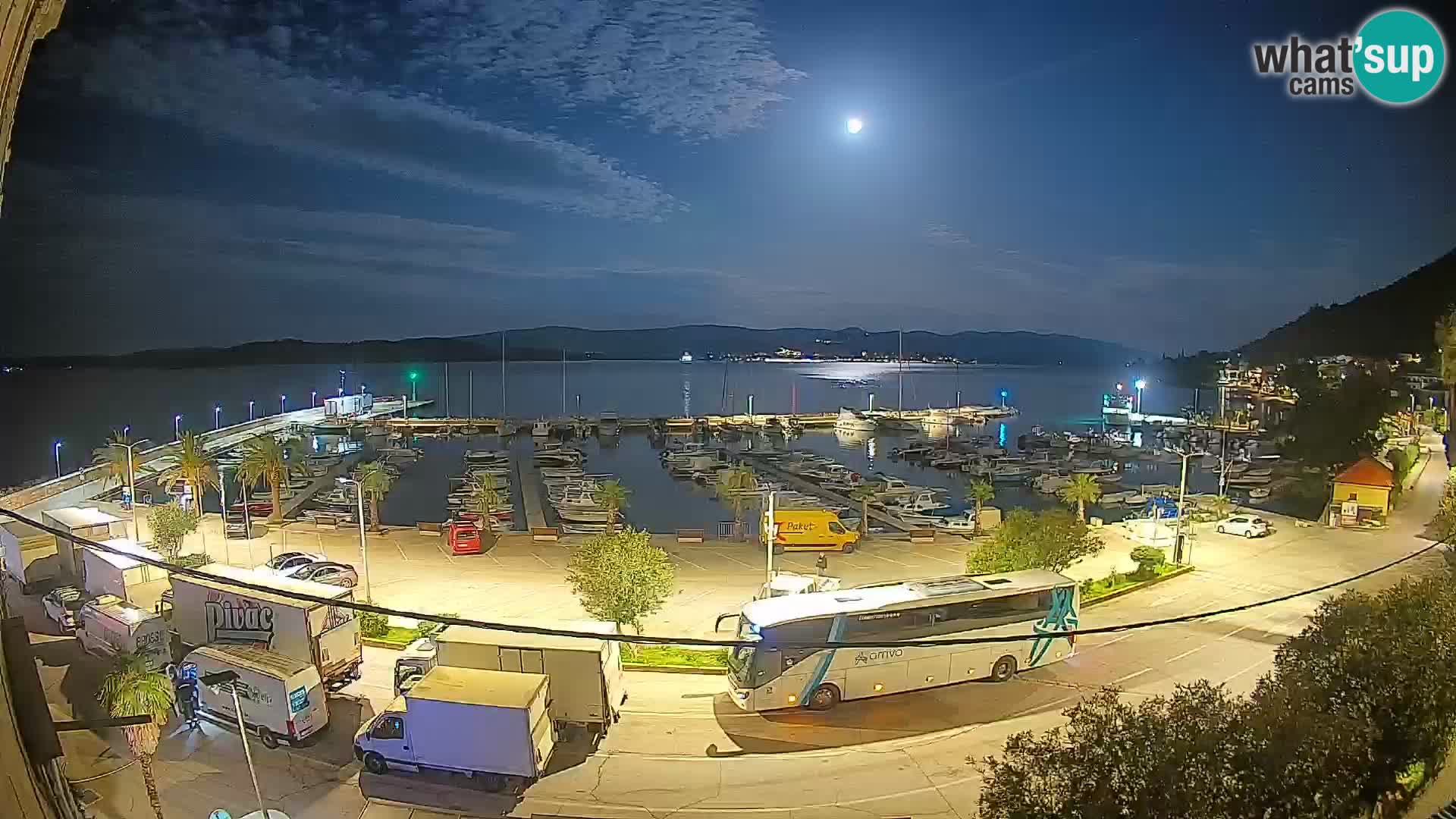 Webcam Orebić Riva – Ferry a Korčula en vivo