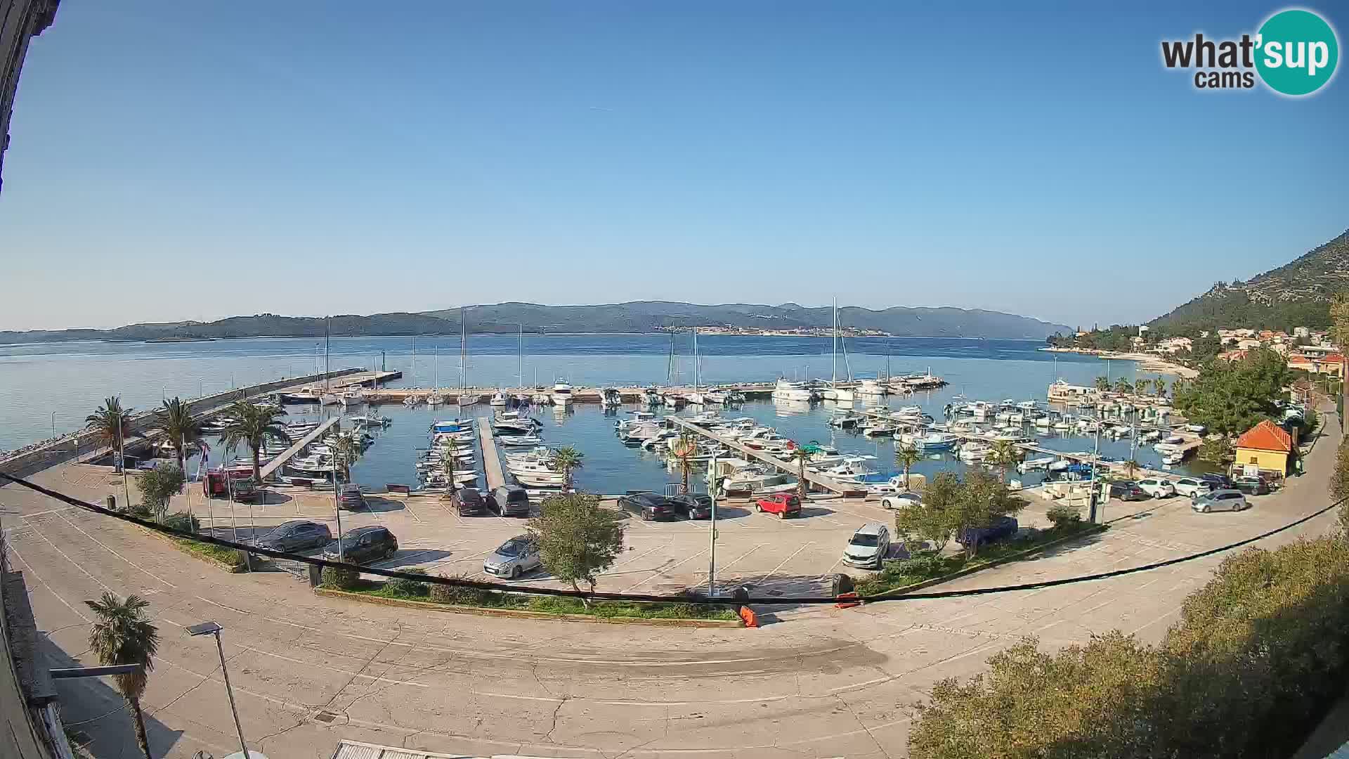 Webcam Orebić Uferpromenade – Fähre nach Korčula Live