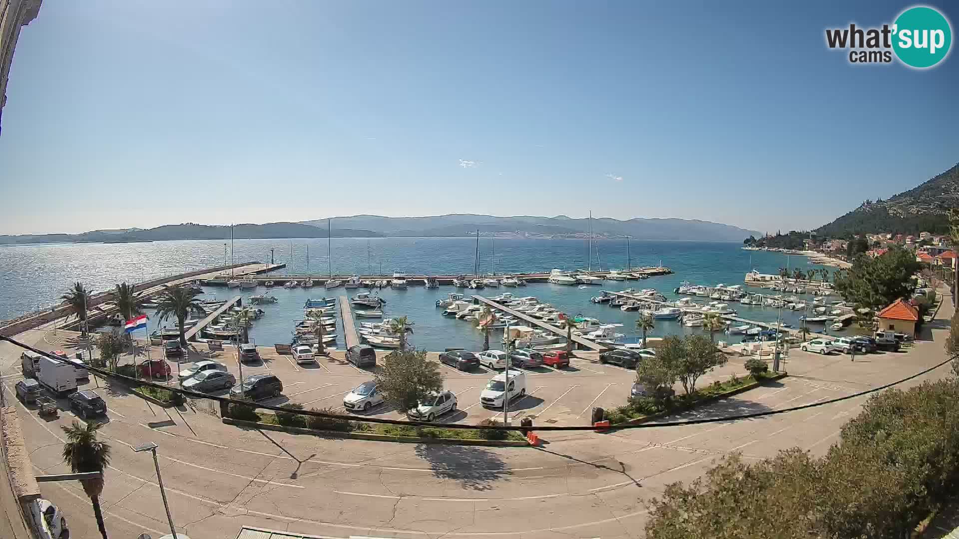 Webcam Orebić Riva – Ferry vers Korčula en direct