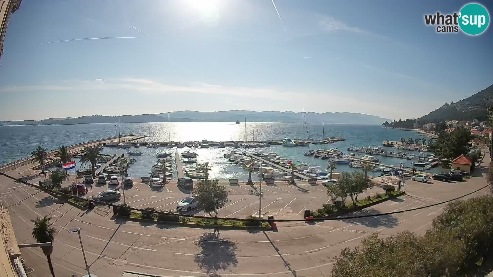 Webcam Orebić Riva – Ferry to Korčula Live