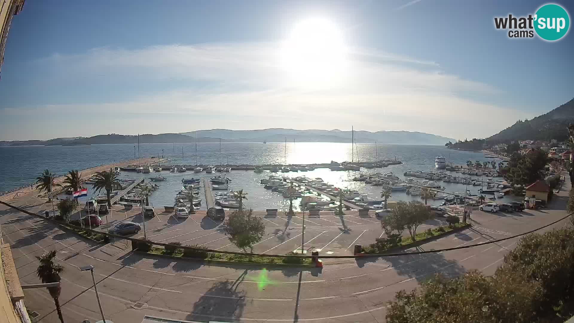 Webcam Orebić Riva – Ferry to Korčula Live