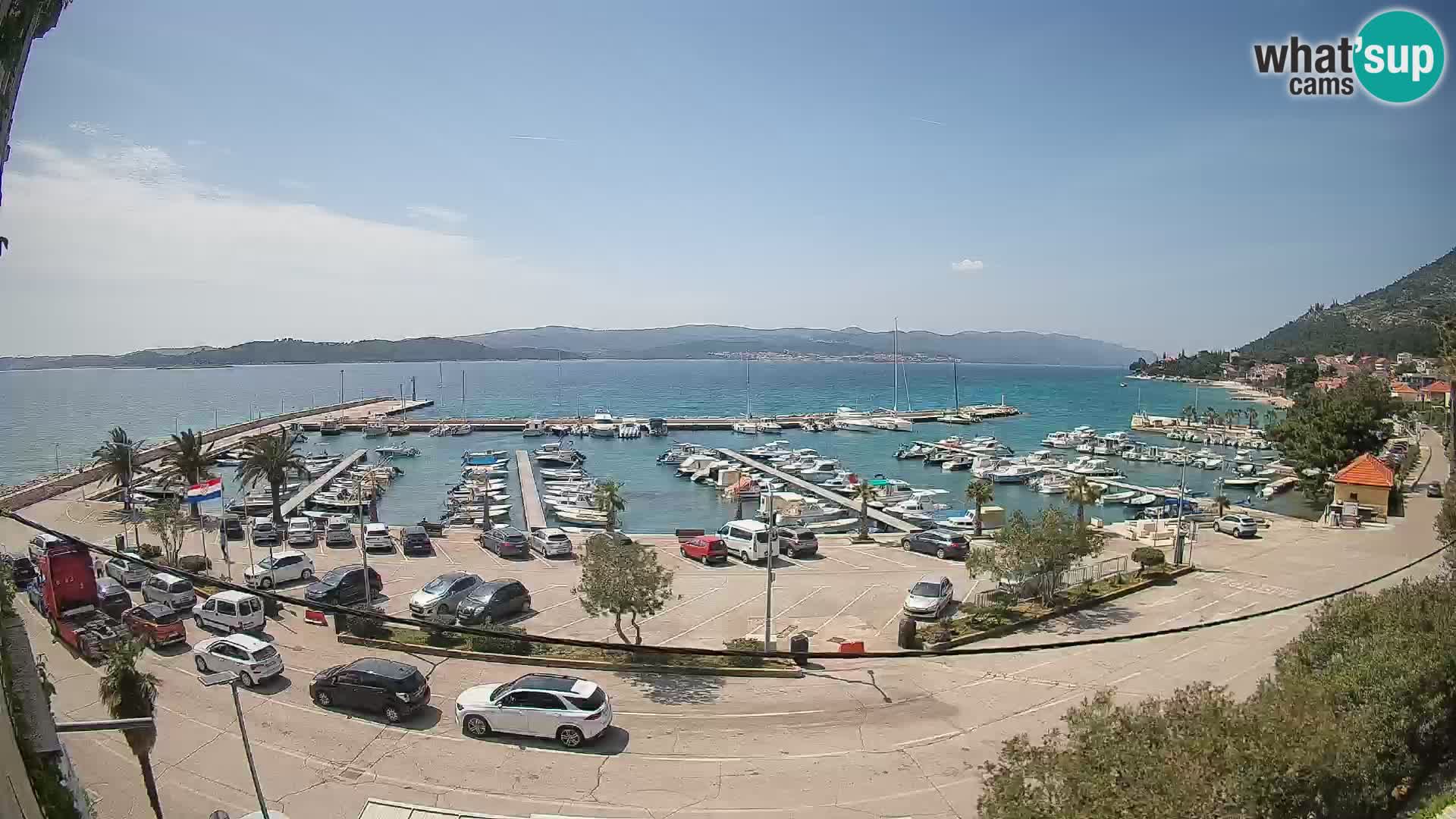 Webcam Orebić Riva – Ferry to Korčula Live