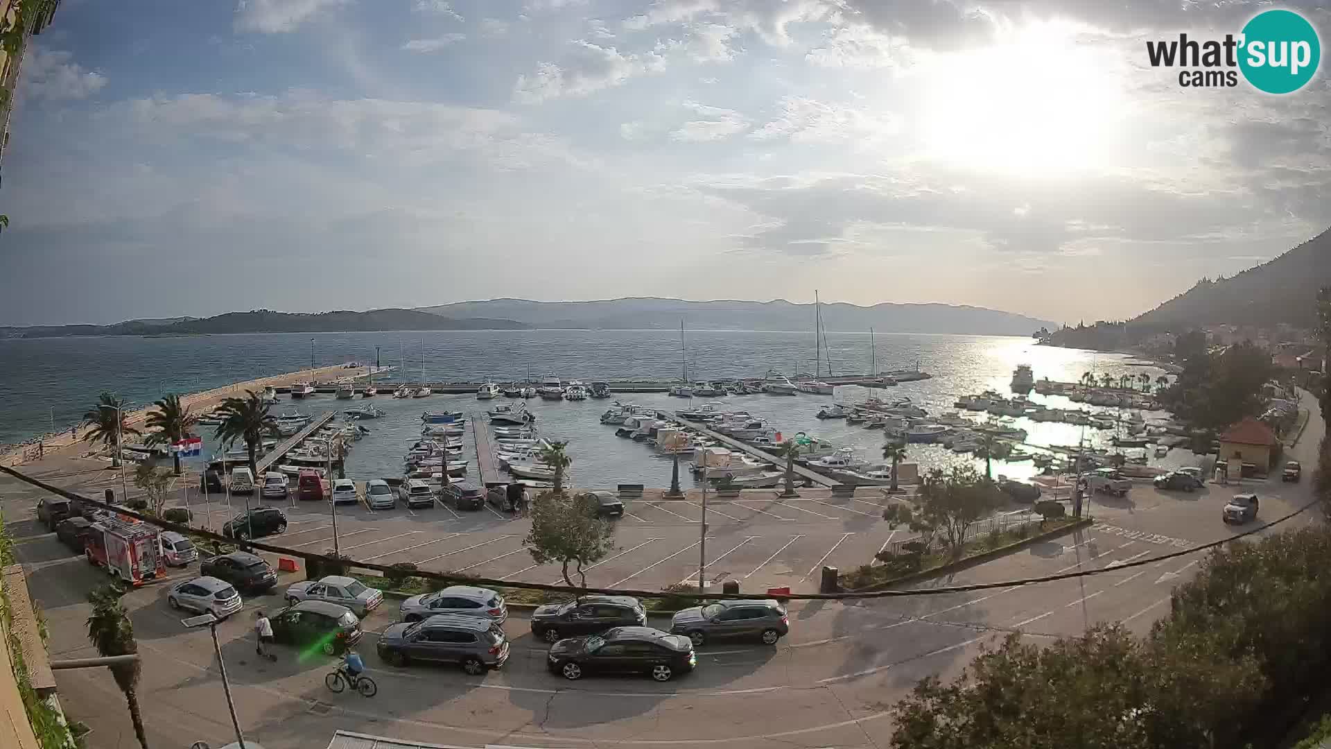 Spletna kamera Orebić Riva – Trajekt za Korčulo v živo