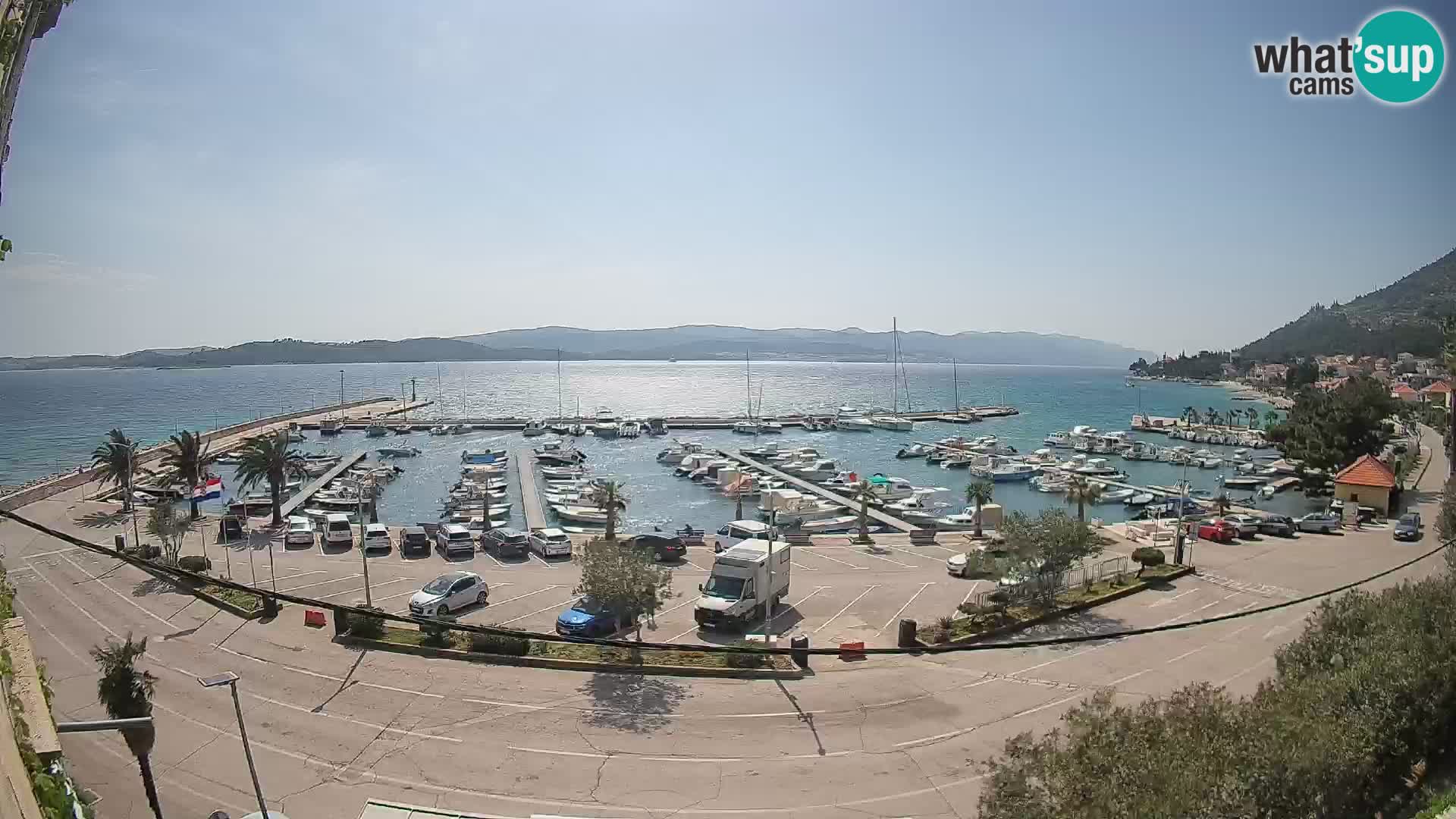 Webcam Orebić Riva – Ferry vers Korčula en direct
