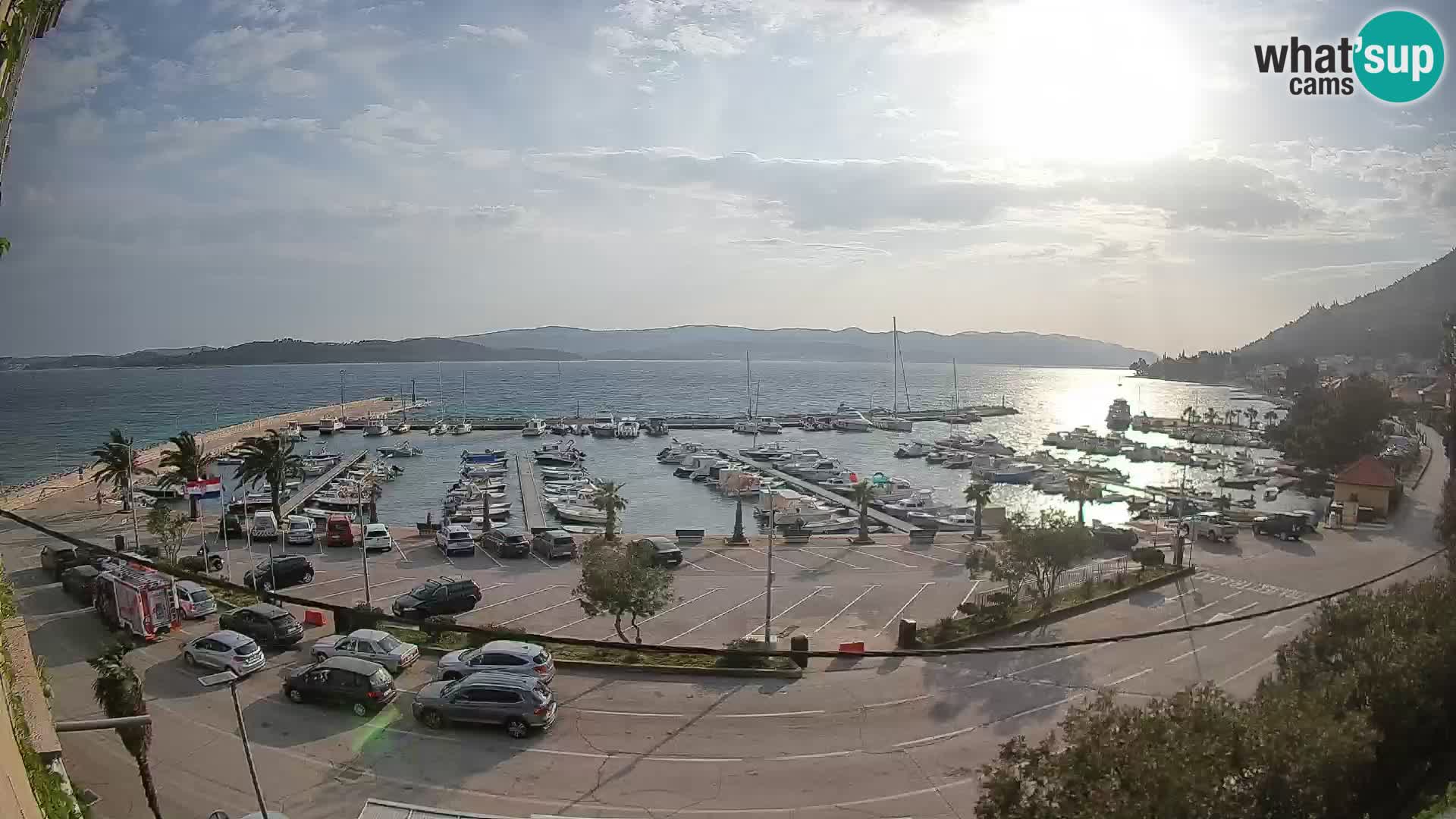 Webcam Orebić Riva – Ferry to Korčula Live