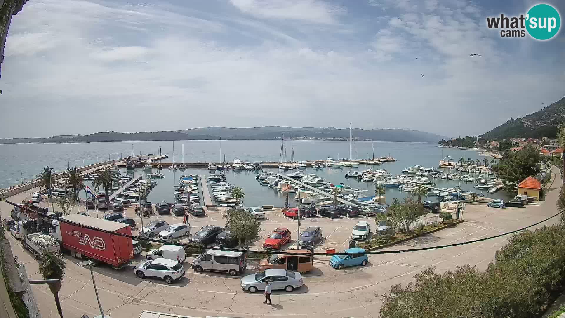 Web kamera Orebić Riva – Trajekt za Korčulu uživo