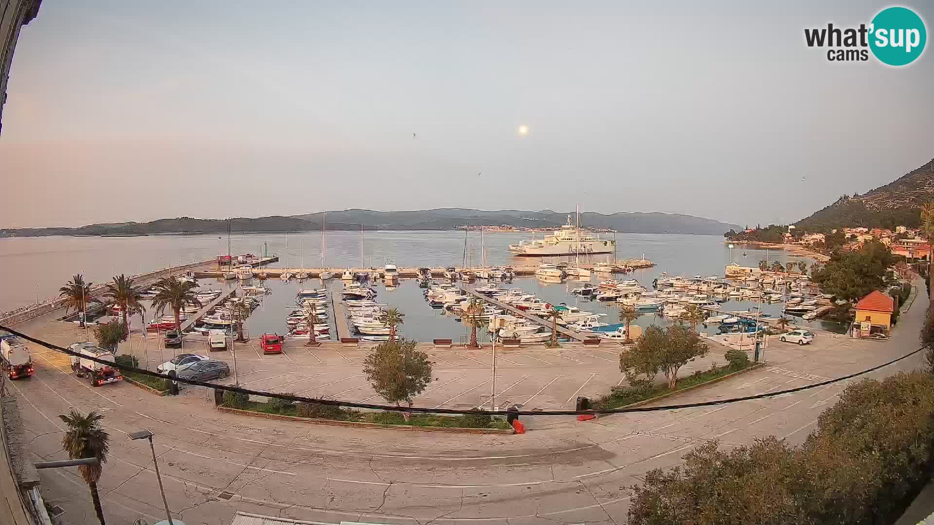 Webcam Orebić Riva – Ferry a Korčula en vivo