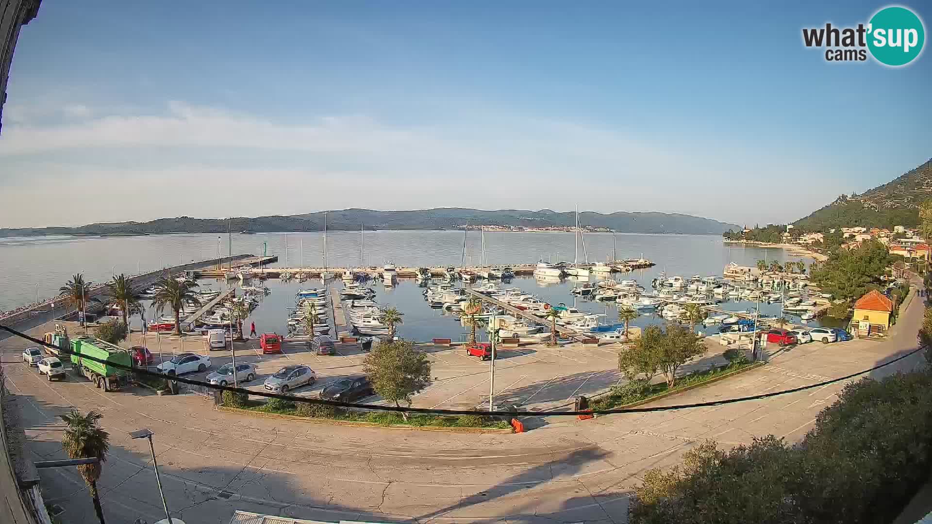 Webcam Orebić Uferpromenade – Fähre nach Korčula Live