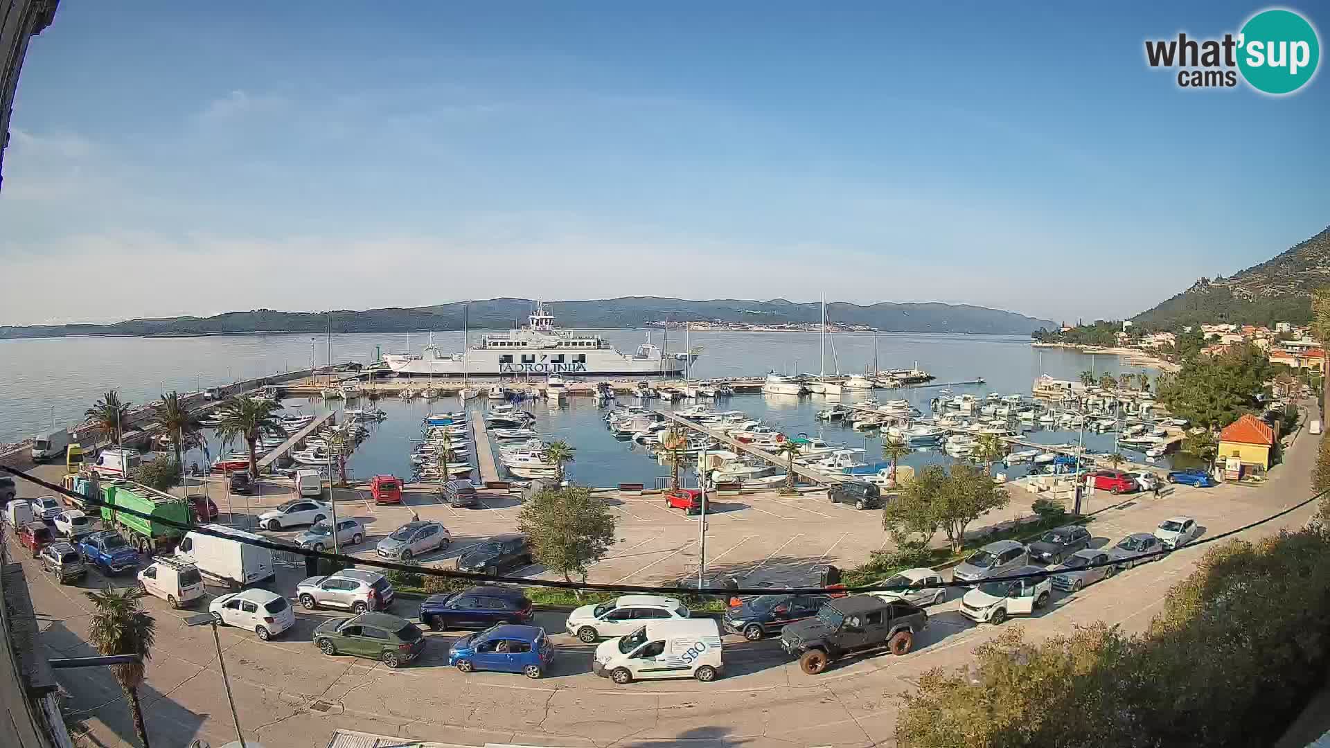 Webcam Orebić Riva – Ferry vers Korčula en direct