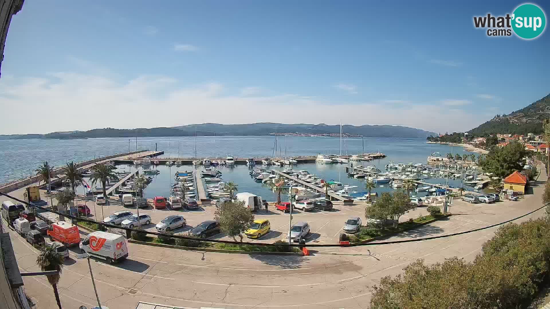 Webcam Orebić Riva – Ferry to Korčula Live