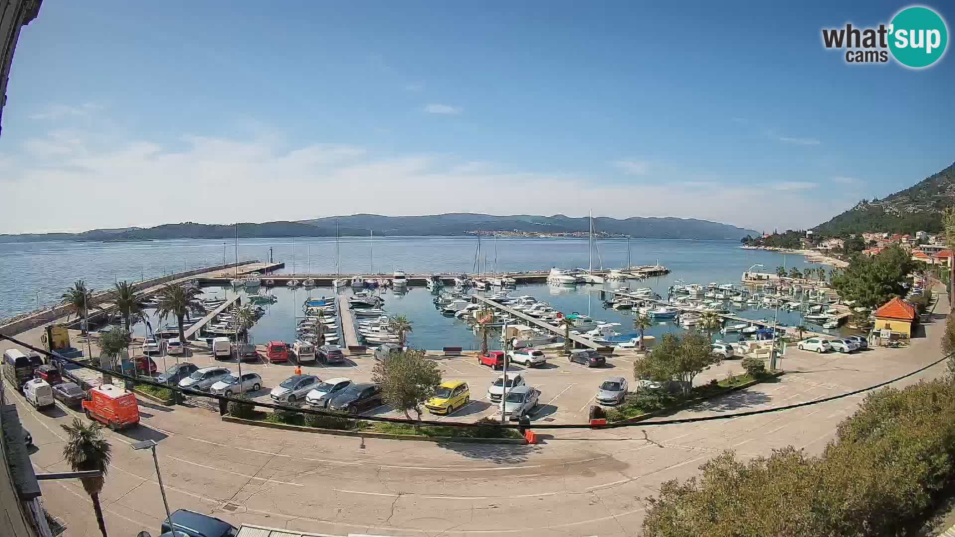 Web kamera Orebić Riva – Trajekt za Korčulu uživo