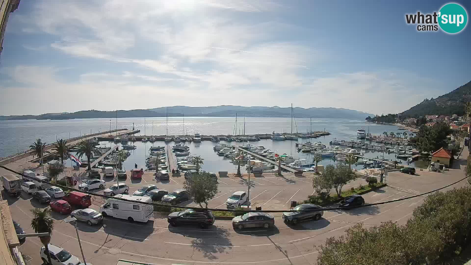 Web kamera Orebić Riva – Trajekt za Korčulu uživo