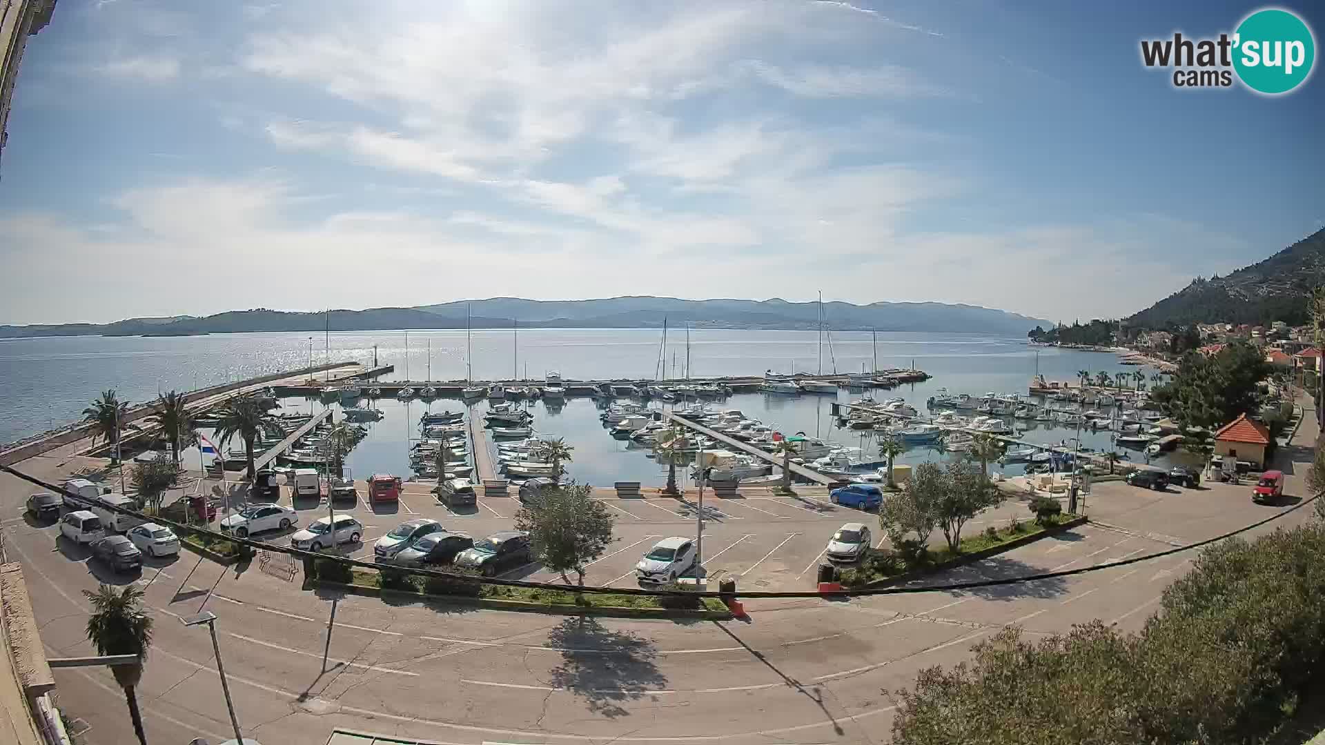 Web kamera Orebić Riva – Trajekt za Korčulu uživo