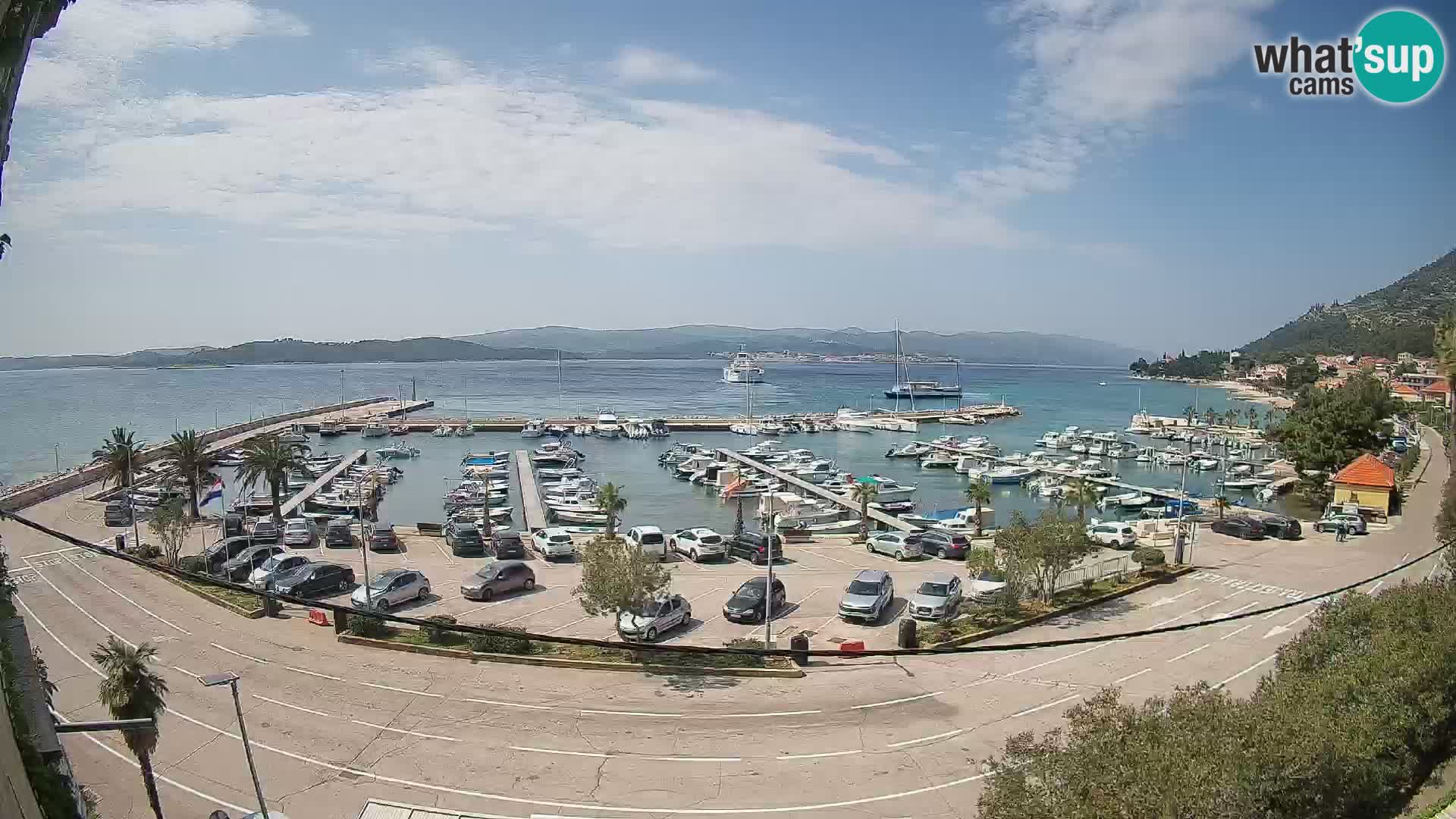 Webcam Orebić Riva – Ferry vers Korčula en direct