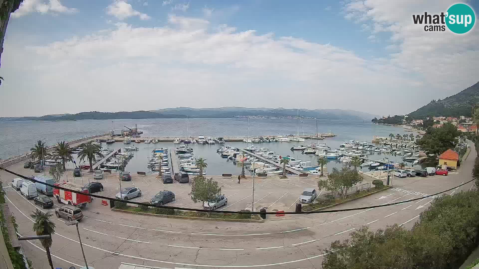 Webcam Orebić Riva – Ferry a Korčula en vivo
