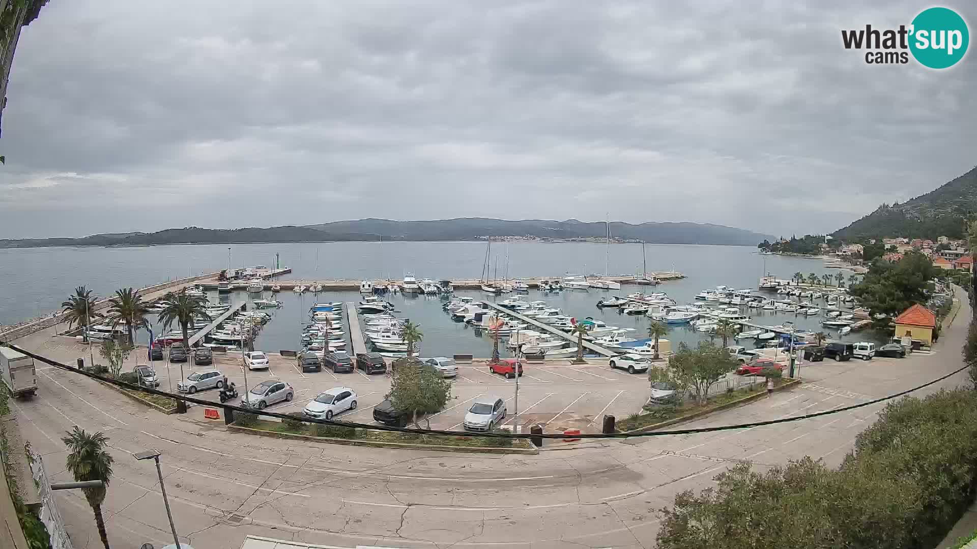 Webcam Orebić Uferpromenade – Fähre nach Korčula Live