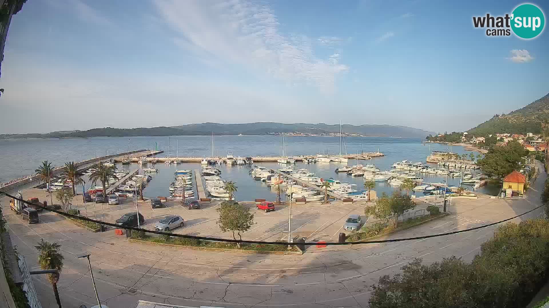 Webcam Orebić Riva – Ferry a Korčula en vivo