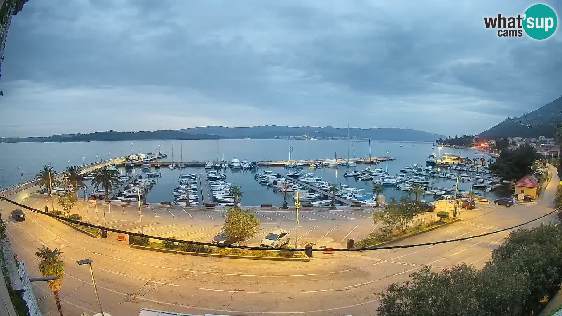 Webcam Orebić Riva – Ferry to Korčula Live
