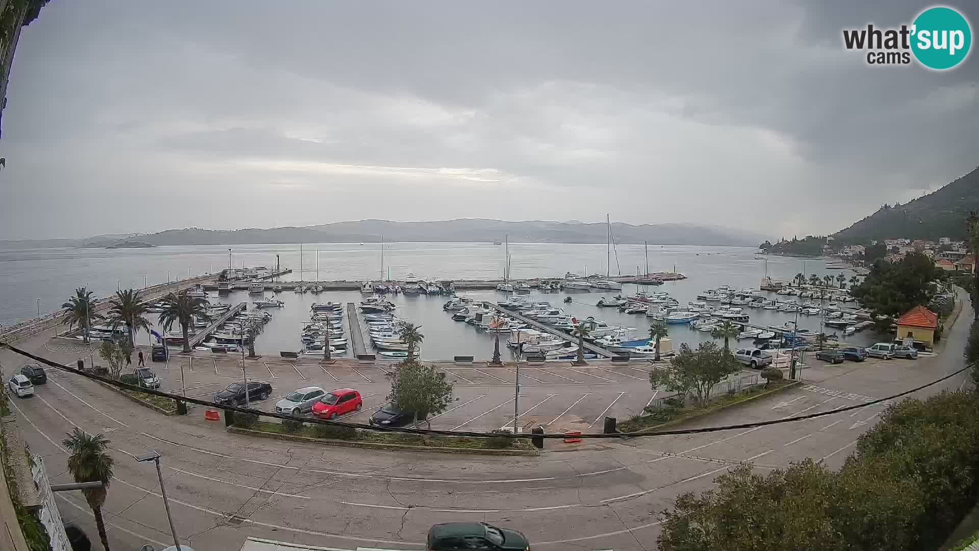Webcam Orebić Riva – Ferry to Korčula Live