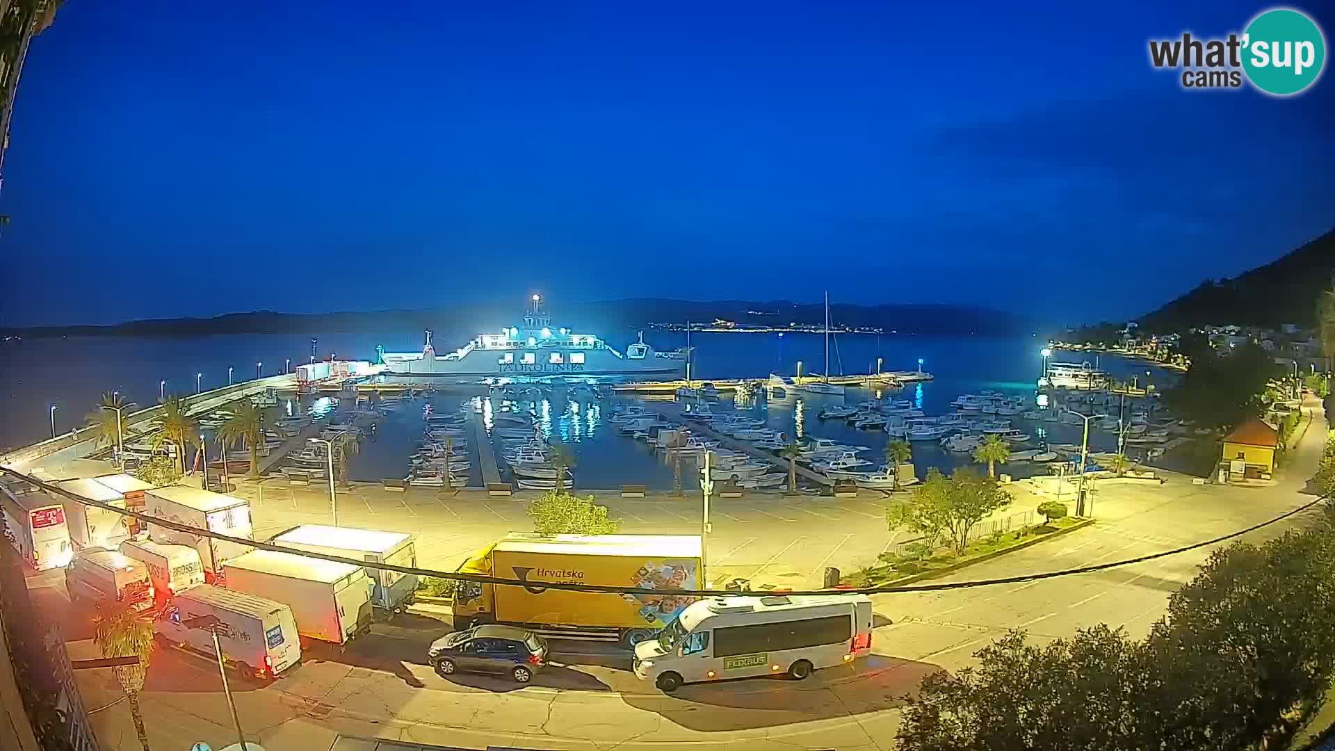 Webcam Orebić Riva – Ferry to Korčula Live
