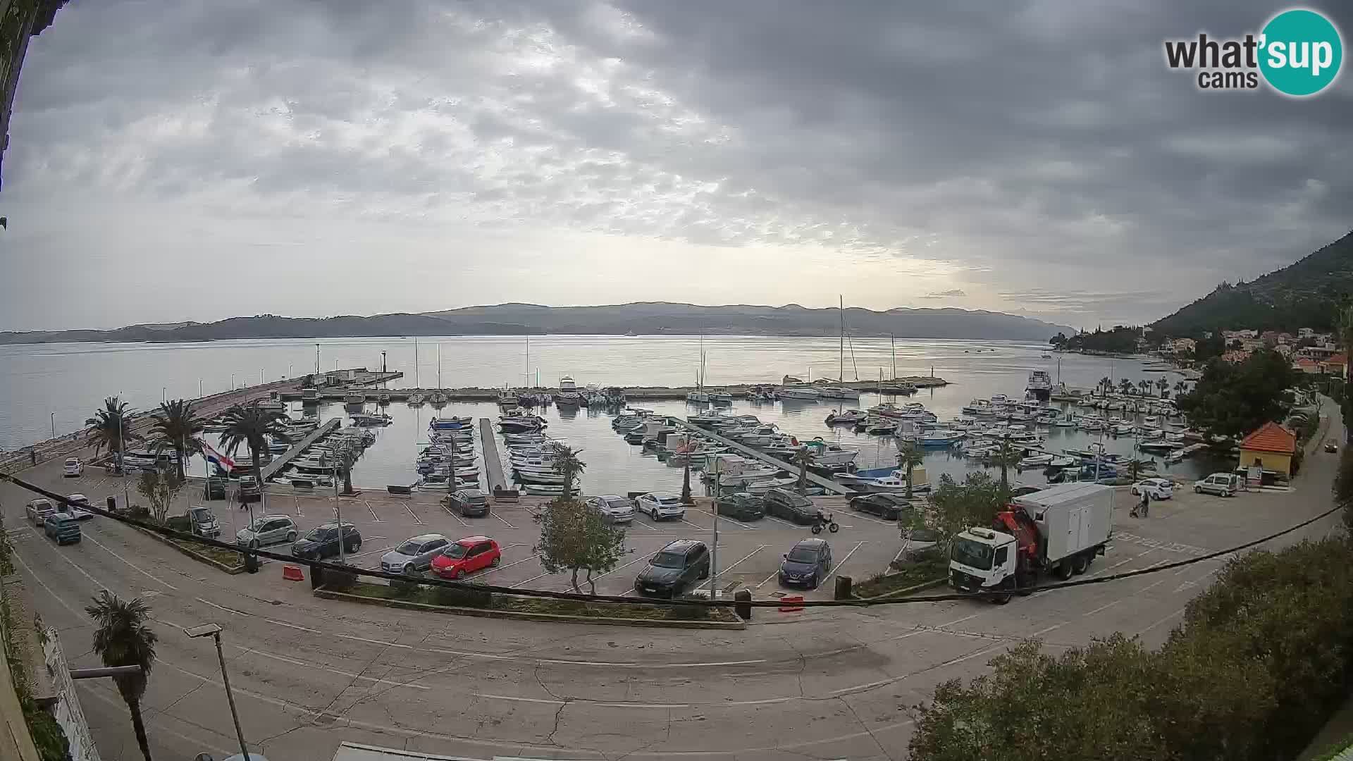 Webcam Orebić Riva – Ferry to Korčula Live