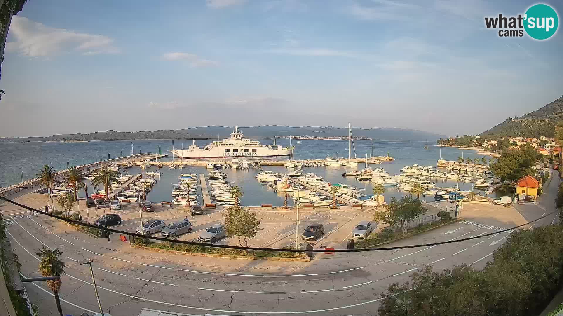 Webcam Orebić Riva – Ferry vers Korčula en direct