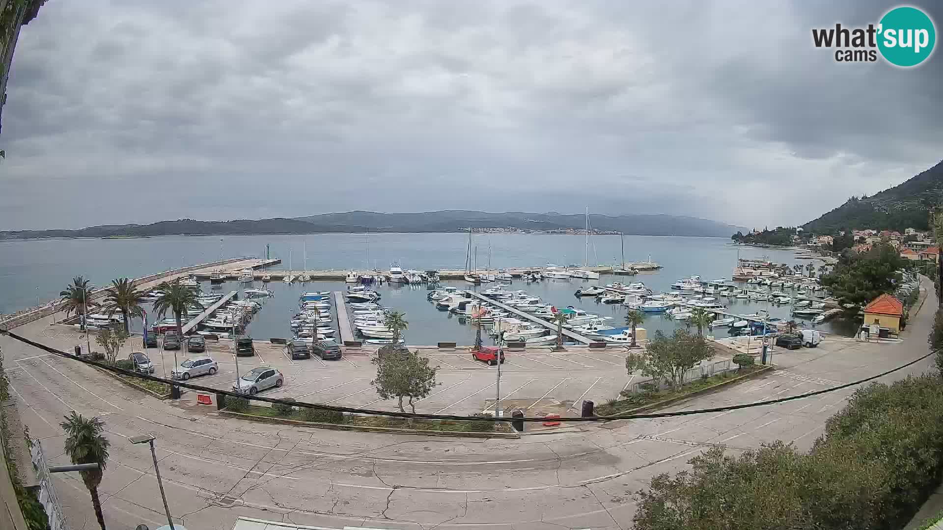Webcam Orebić Riva – Ferry to Korčula Live