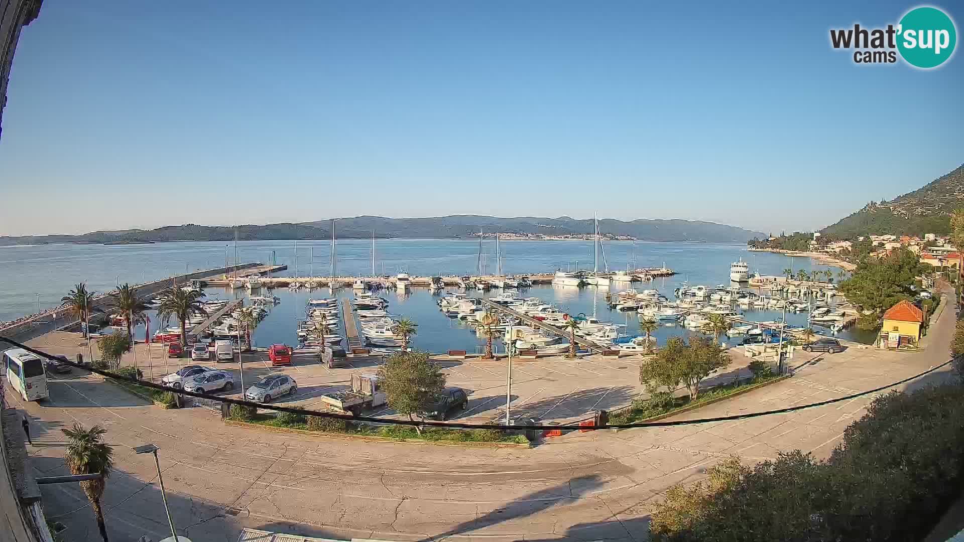 Webcam Orebić Riva – Ferry to Korčula Live