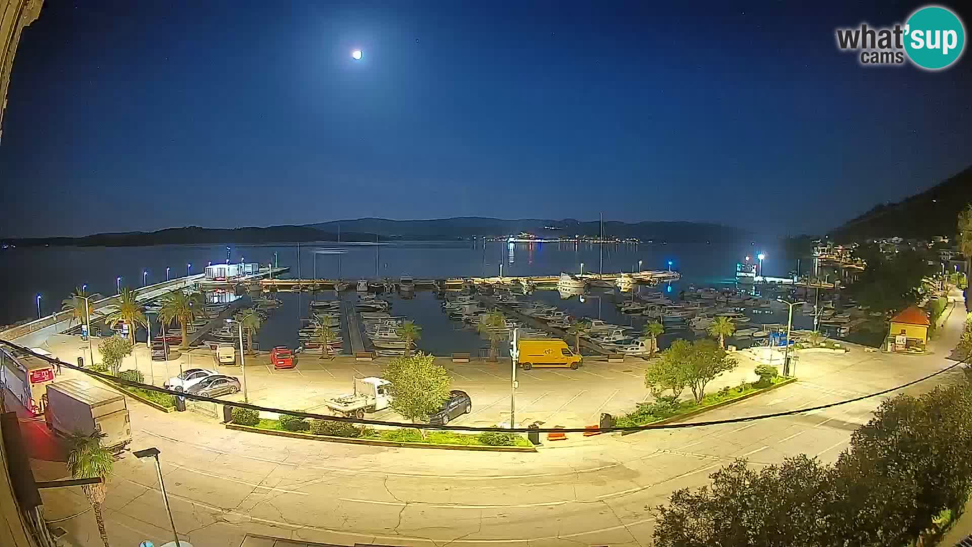 Webcam Orebić Riva – Ferry a Korčula en vivo