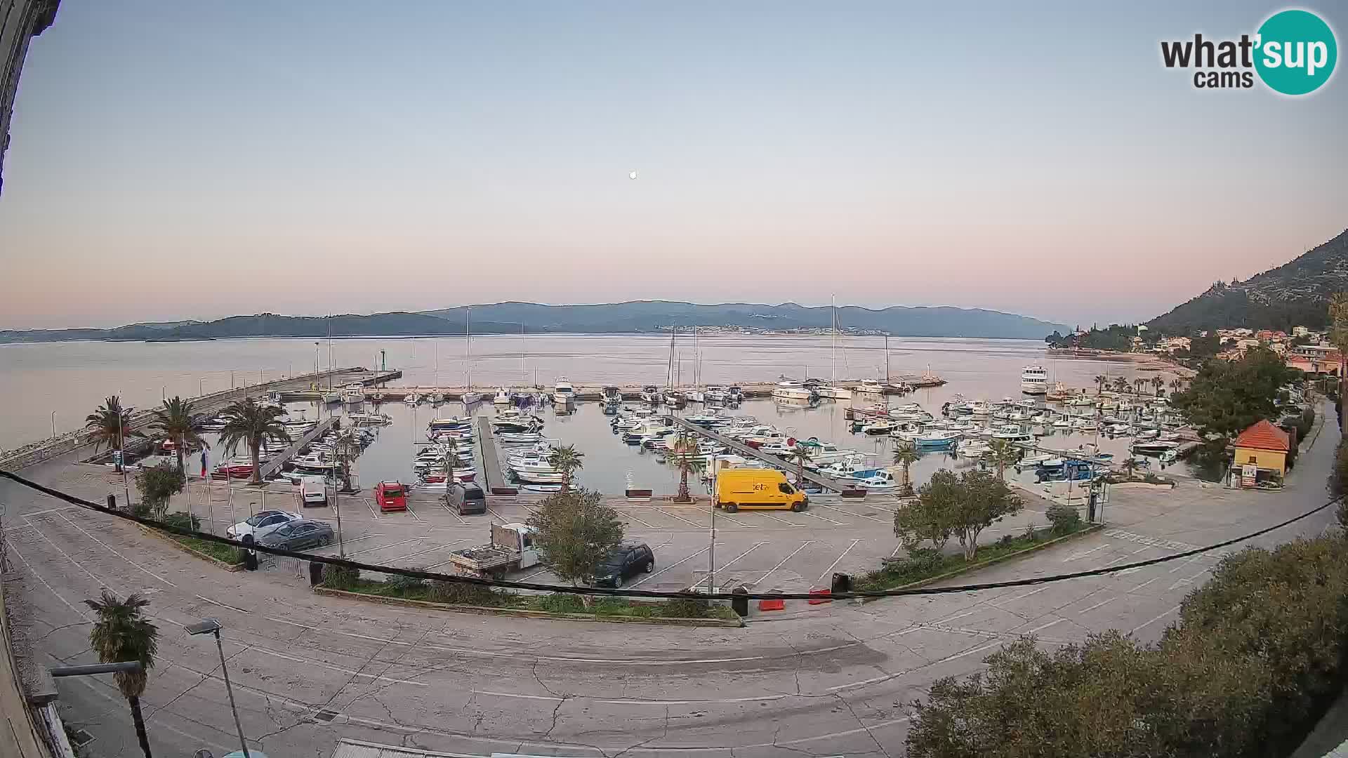 Webcam Orebić Riva – Ferry vers Korčula en direct