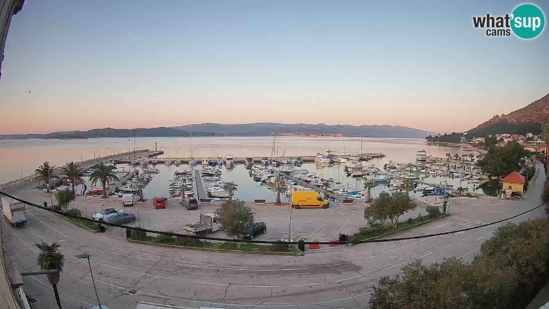 Webcam Orebić Riva – Ferry vers Korčula en direct