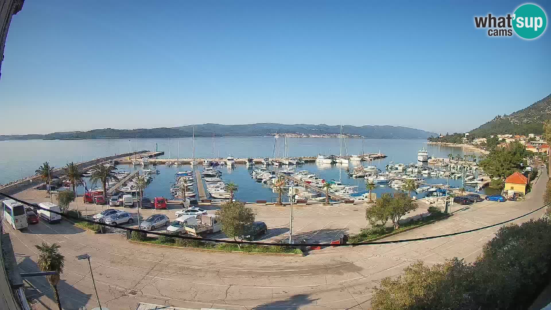 Webcam Orebić Riva – Ferry vers Korčula en direct