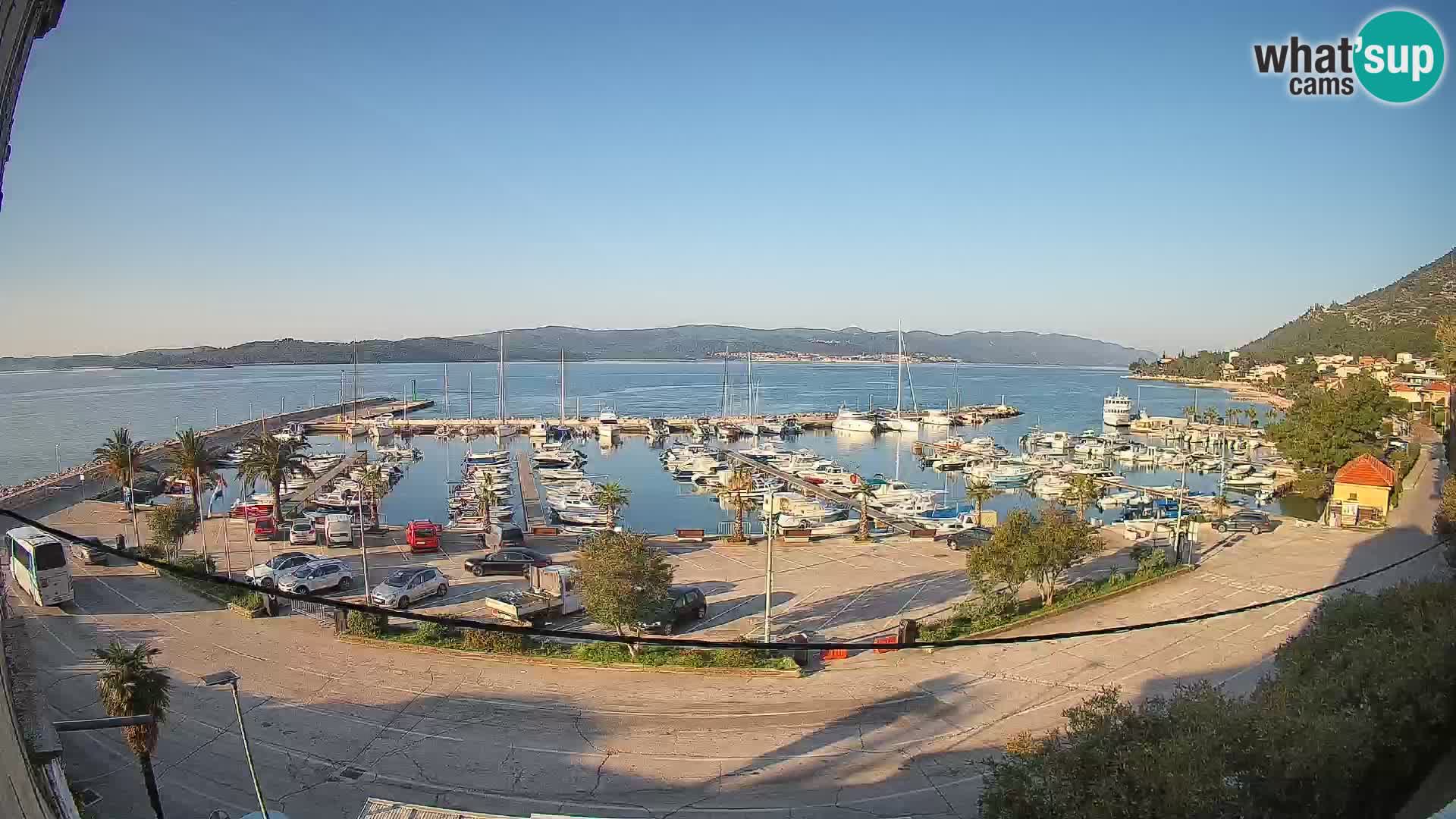 Web kamera Orebić Riva – Trajekt za Korčulu uživo