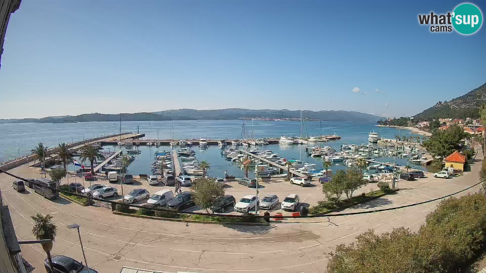 Webcam Orebić Uferpromenade – Fähre nach Korčula Live