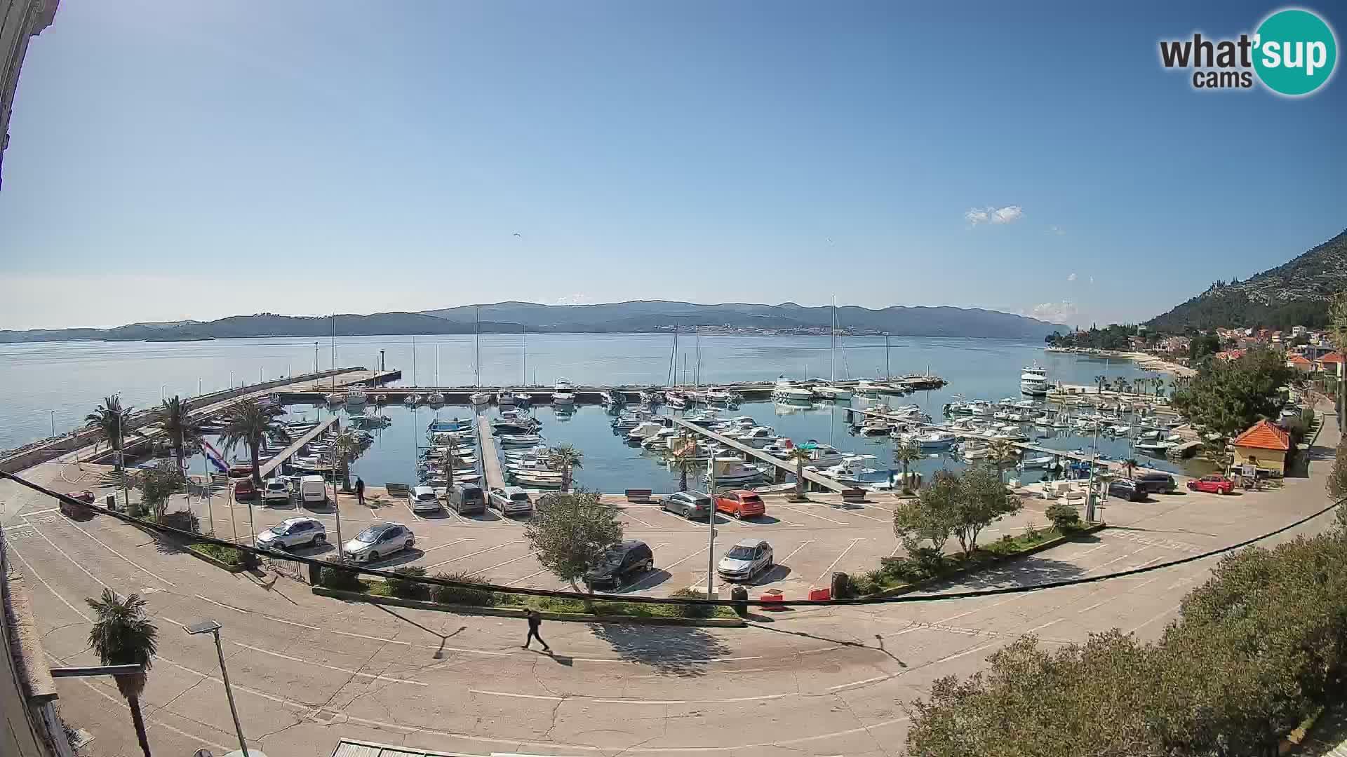 Webcam Orebić Uferpromenade – Fähre nach Korčula Live