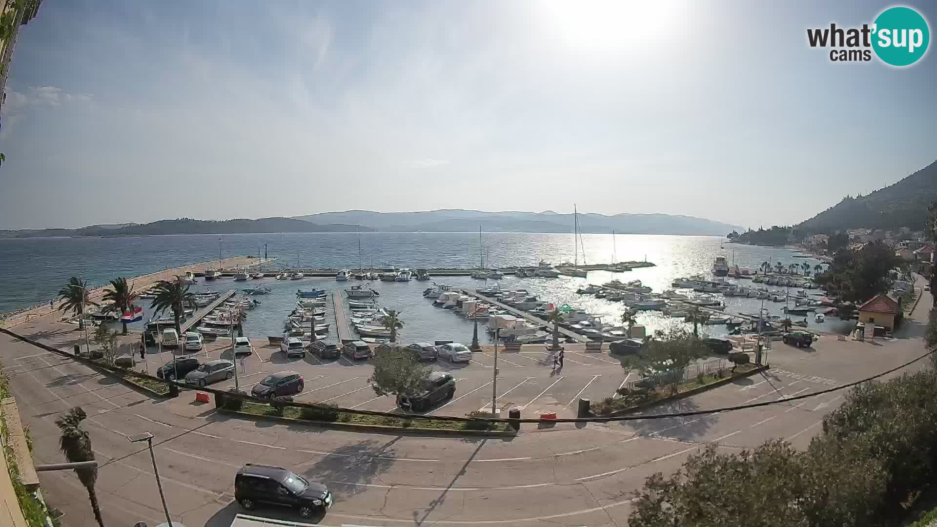 Webcam Orebić Riva – Ferry vers Korčula en direct