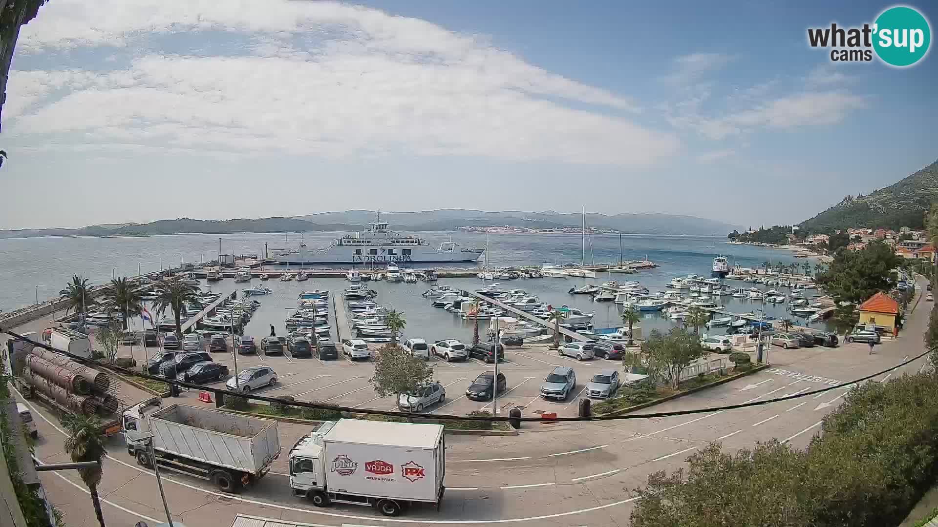 Webcam Orebić Riva – Ferry vers Korčula en direct