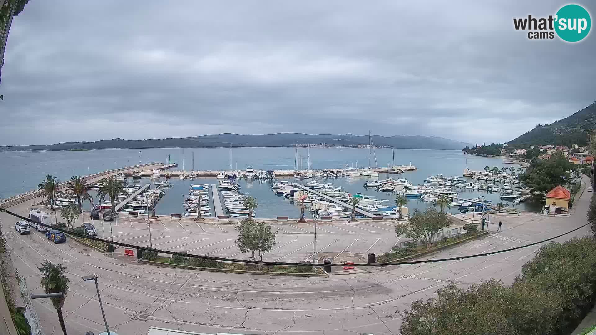 Web kamera Orebić Riva – Trajekt za Korčulu uživo