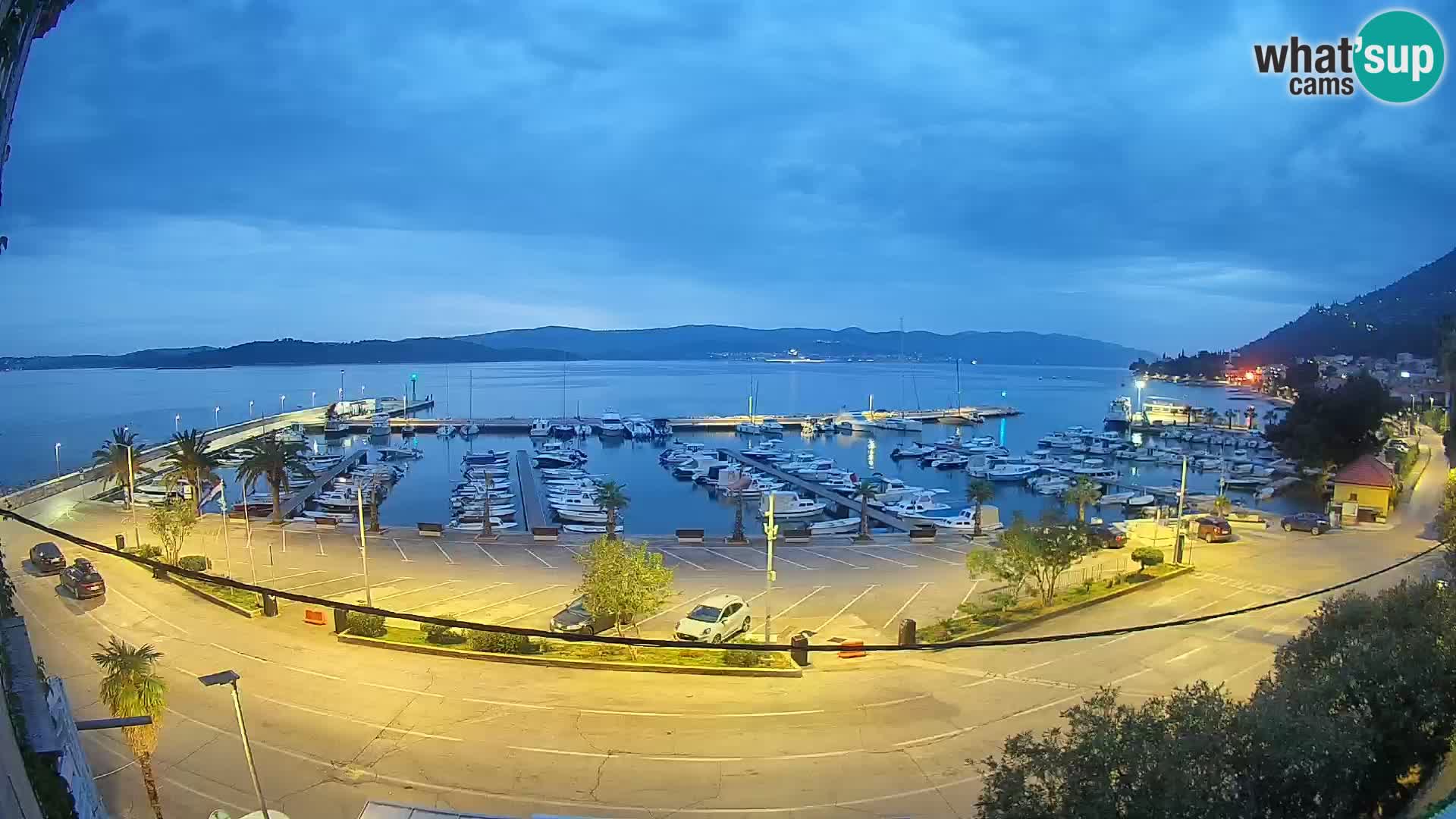 Webcam Orebić Riva – Ferry a Korčula en vivo