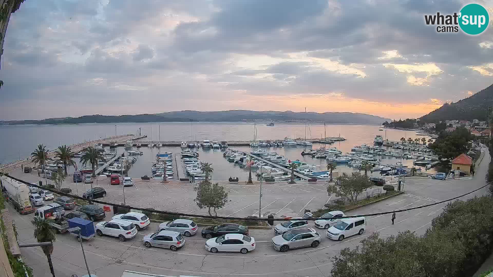 Webcam Orebić Riva – Ferry vers Korčula en direct
