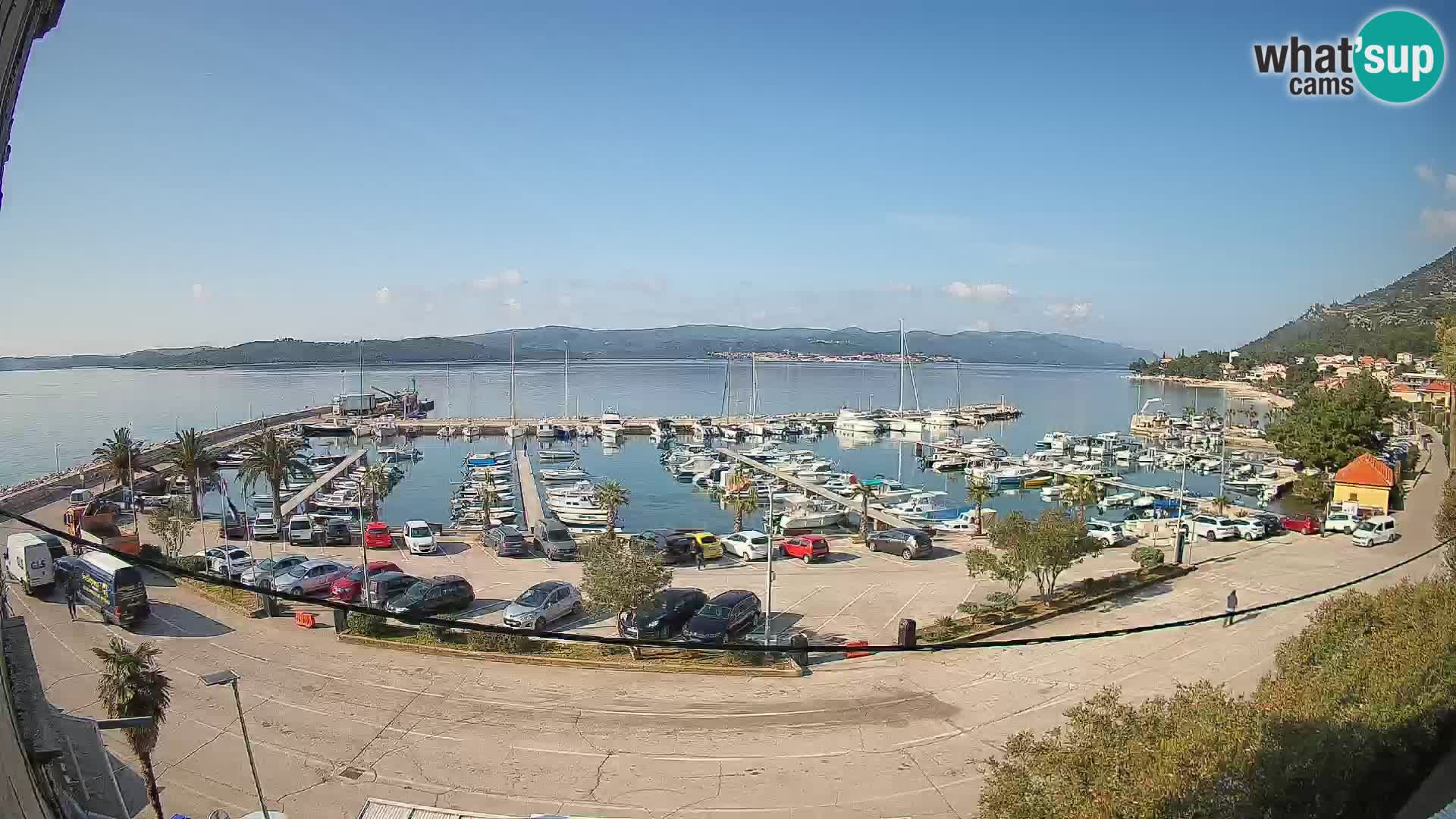 Webcam Orebić Uferpromenade – Fähre nach Korčula Live