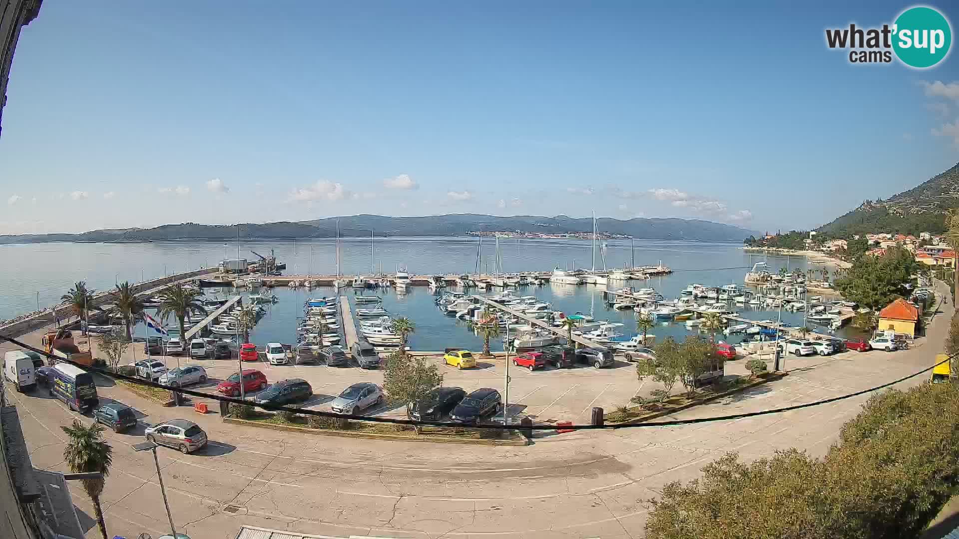 Webcam Orebić Riva – Ferry vers Korčula en direct