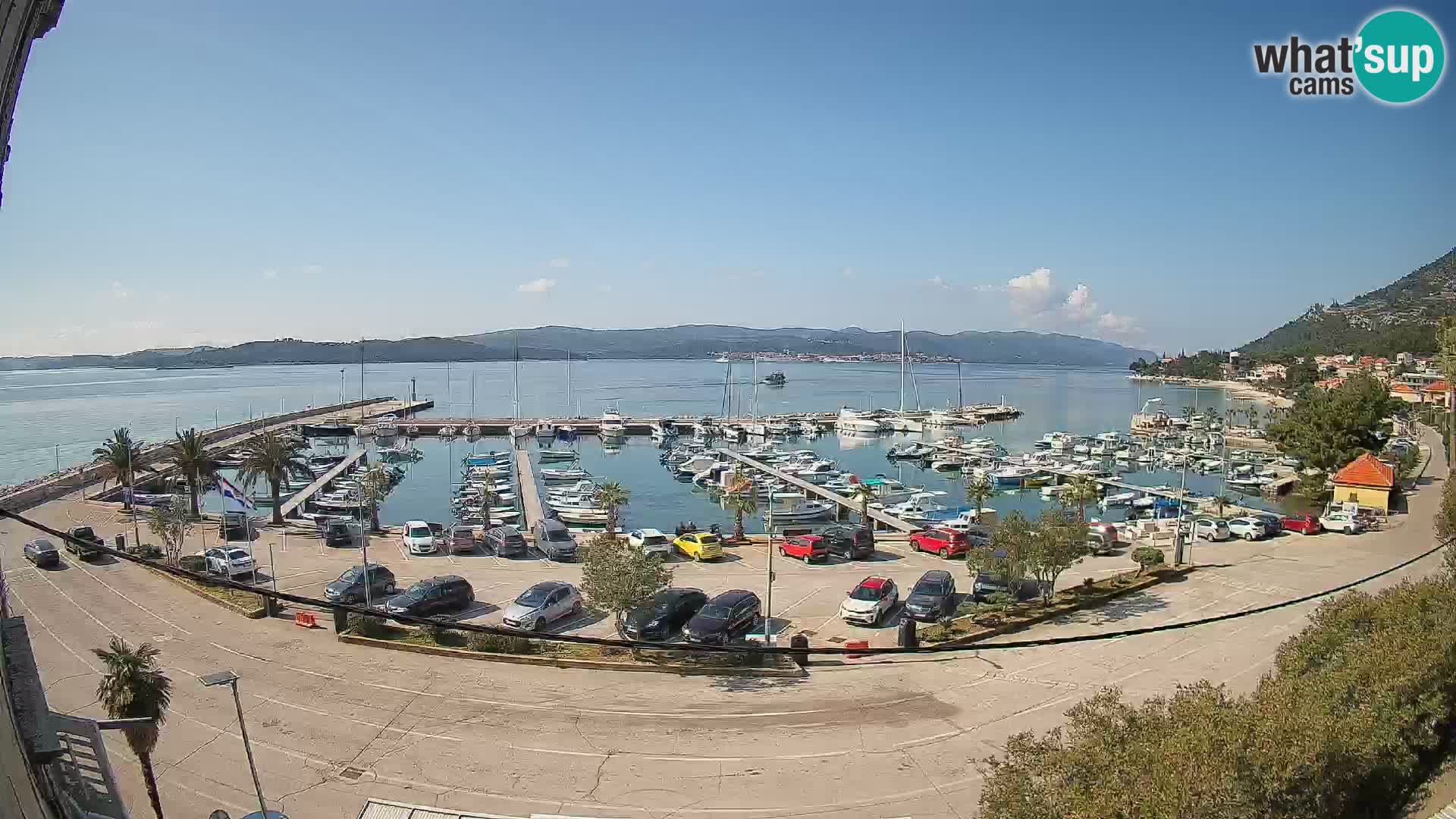 Webcam Orebić Riva – Ferry to Korčula Live