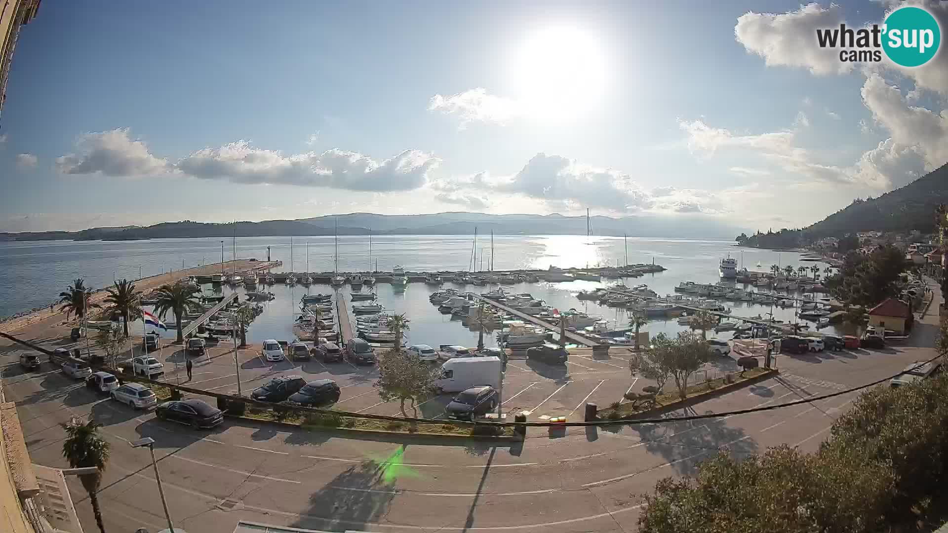 Webcam Orebić Riva – Ferry a Korčula en vivo