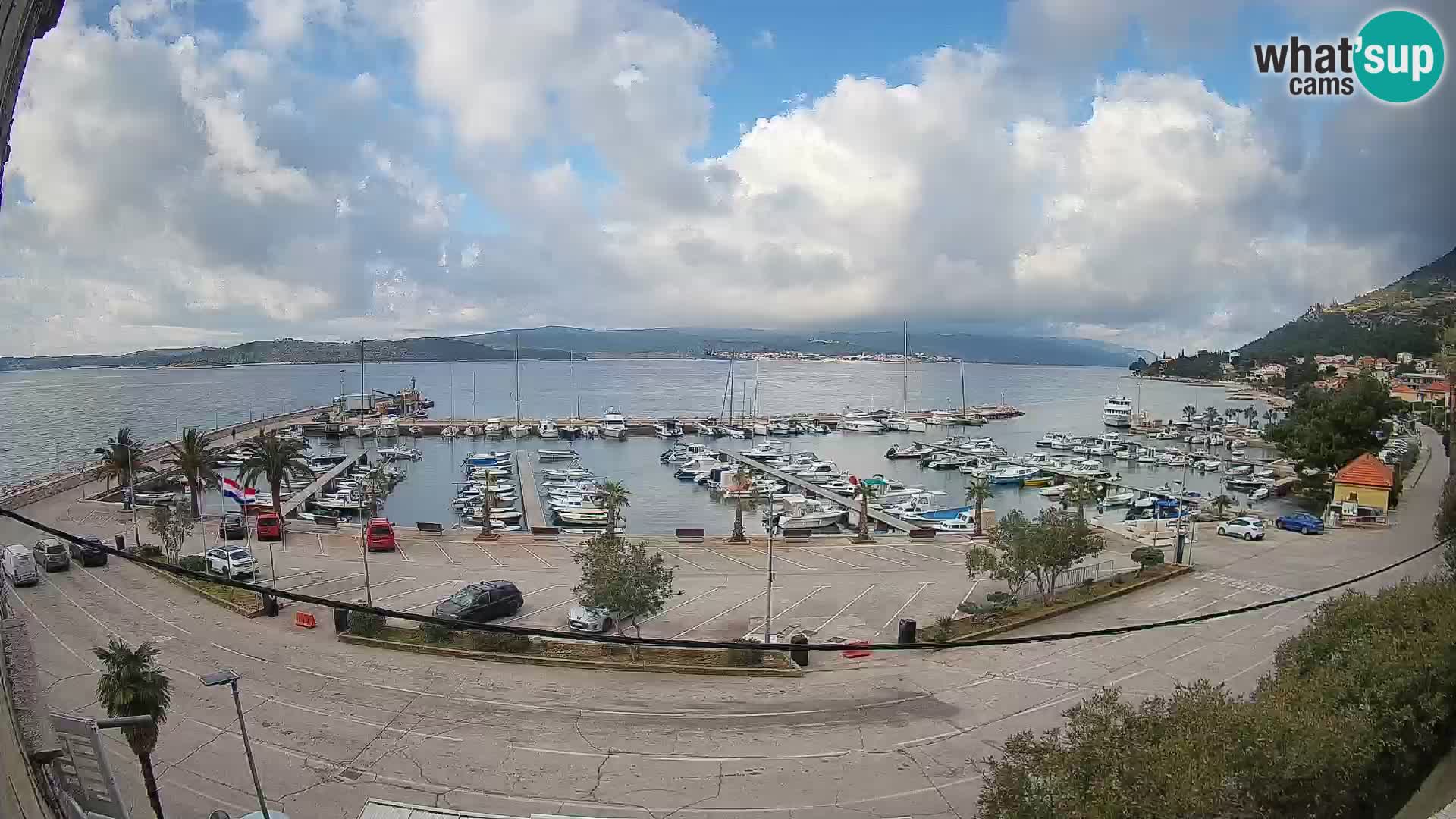 Webcam Orebić Riva – Ferry to Korčula Live