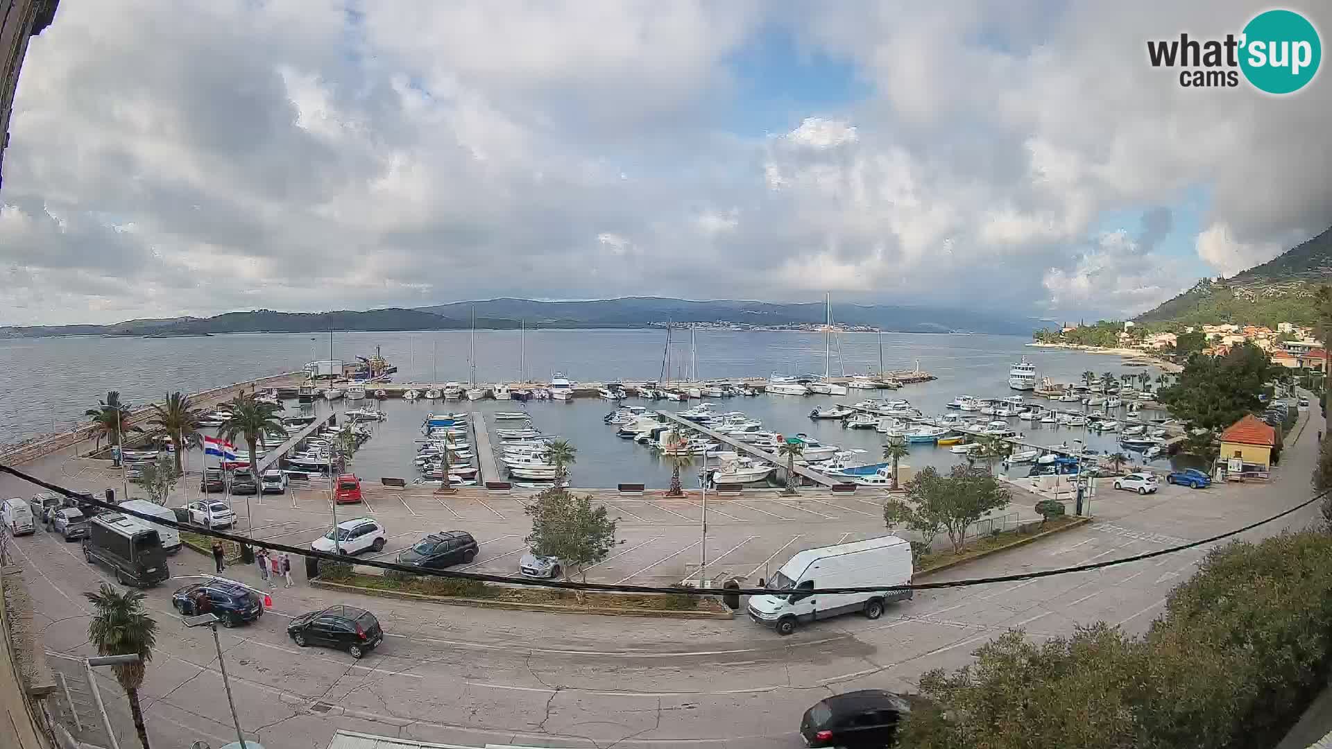 Webcam Orebić Uferpromenade – Fähre nach Korčula Live