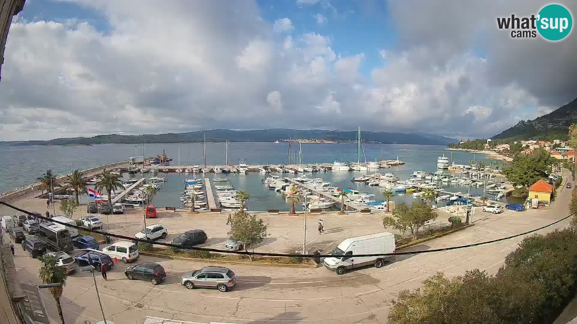 Webcam Orebić Riva – Ferry vers Korčula en direct